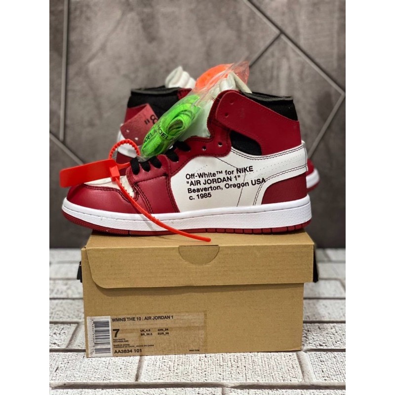 air jordan 1 x off white price