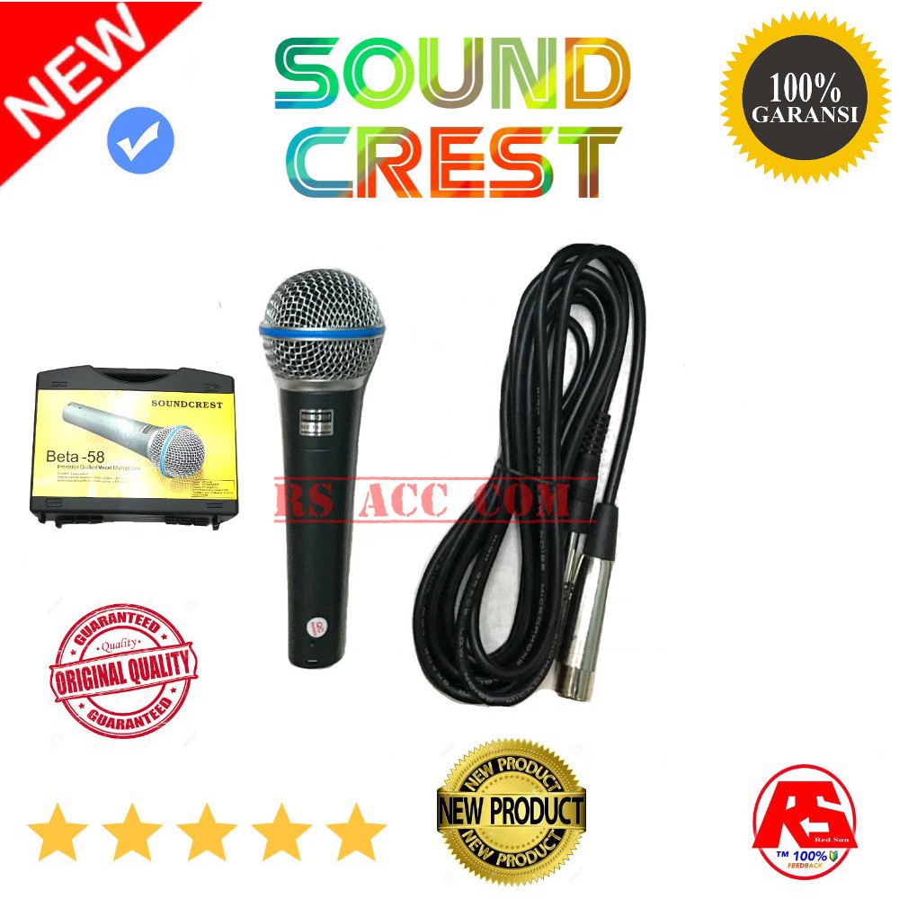 Mic Kabel Soundcrest ORIGINAL BETA 58 Koper
