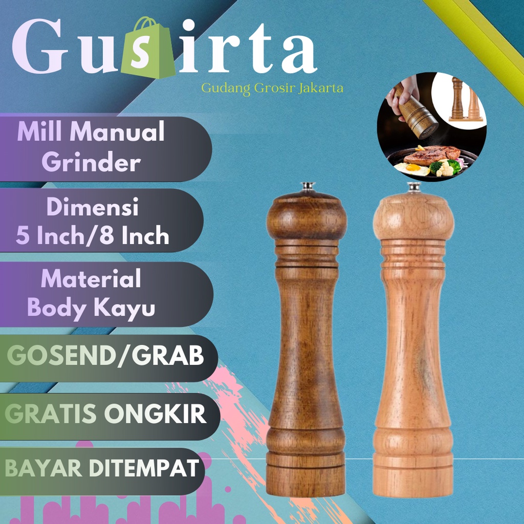 

Salt And Pepper Grinder Gilingan Lada Merica Bumbu Manual