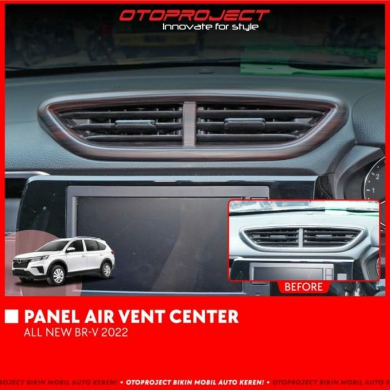 panel AC tengah BRV 2022 hitam & Wood panel air center otoproject