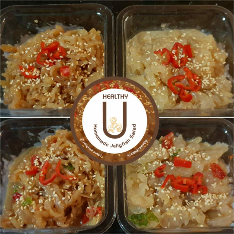

Ubur Ubur Salad Healthy U Homemade Jellyfish Salad Body/Leg 220gr min order 2pcs