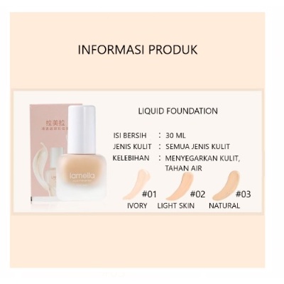 LAMEILA Liquid Foundation Beautifull Skin 30ml By AURORA 3066