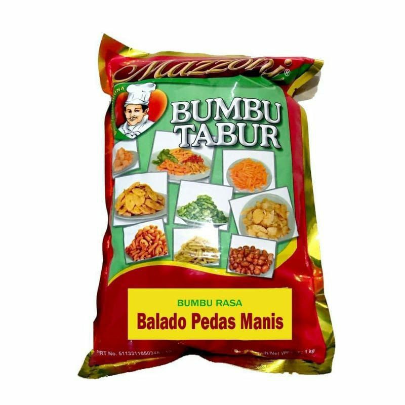 

1kg Mazzoni Pedas Manis Bumbu Tabur Rasa Pedas Manis 1 kg Mazoni