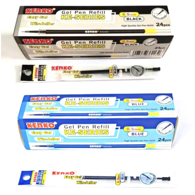 

[1 BOX / 24 PCS] Refill KENKO Gel Pen KE-SERIES Easy Gel Win Jeller