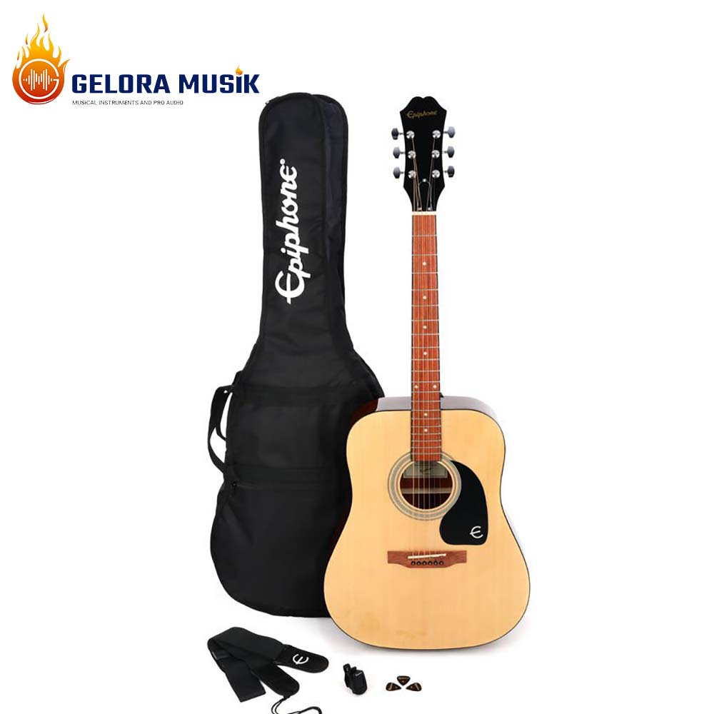 Gitar Akustik Epiphone Songmaker Player Pack DR-100 Natural PPAG-EA10NANH1
