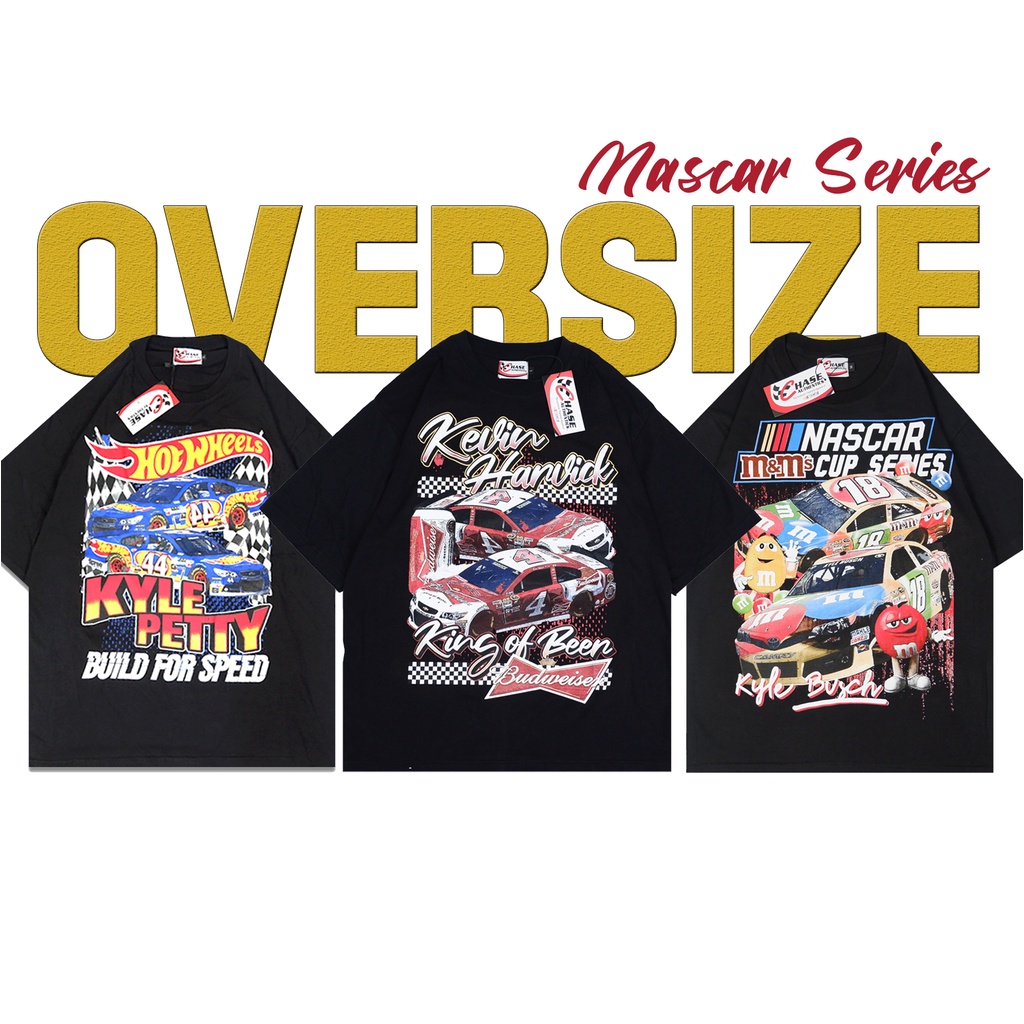 (NASCAR SERIES) OVERSIZE T-SHIRT [NONWASHED] NASCAR BOOTLEG VINTAGE CHASE AUTHENTICS ORIGINAL MIRROR