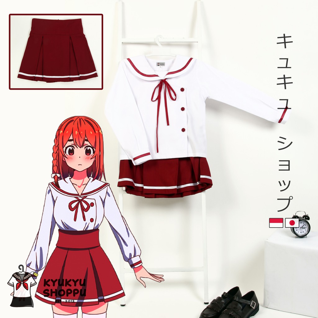 Sumi Sakurawa - Rental Kanojo By KYUKYU (Ky008c) costume High Quality cosplay Seragam Jepang