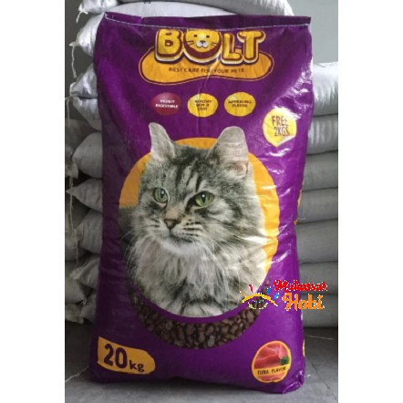 Makanan Kucing BOLT 20kg 20 kg Cat Food Karungan Zak