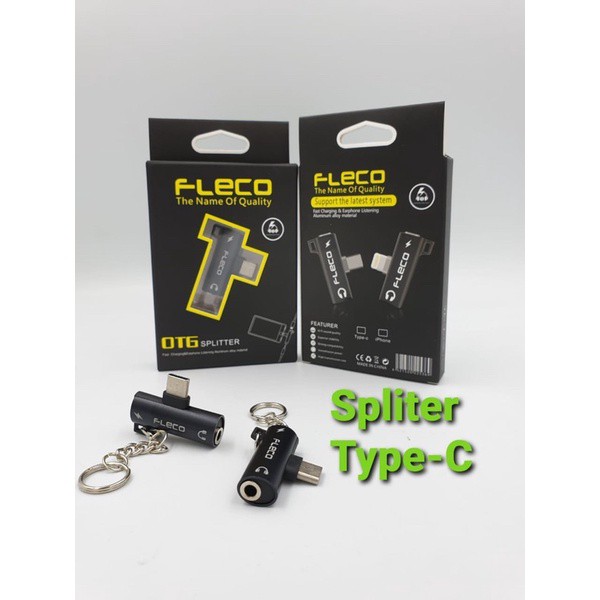 PROMO OTG SPLITTER MINI FLECO TYPE C ORI 2IN1