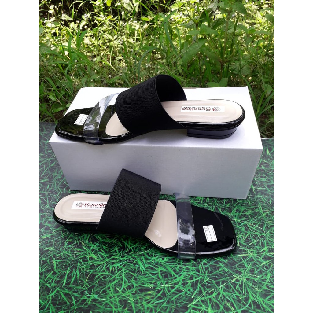 sandal heels flat wanita