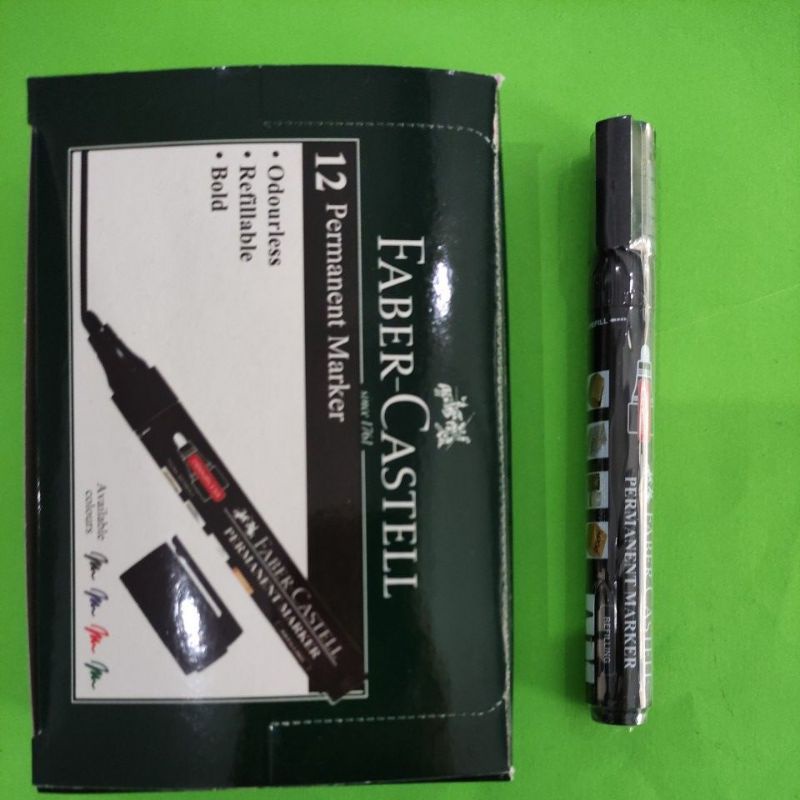 

Permanent Marker Faber Castell Hitam