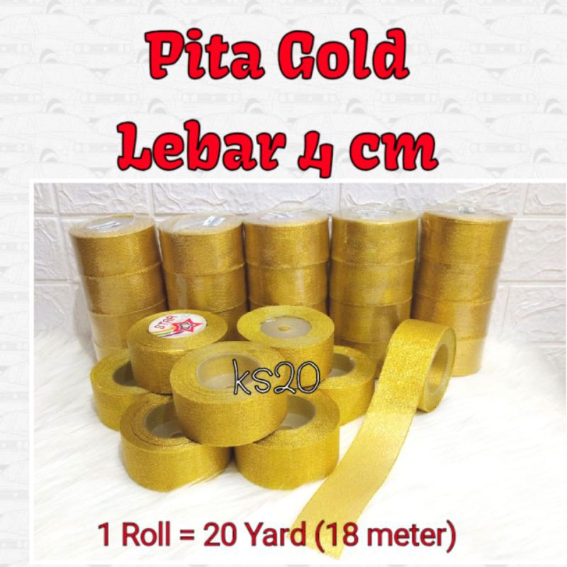 

PITA GOLD 4 CM (DIJUAL PER ROLL)