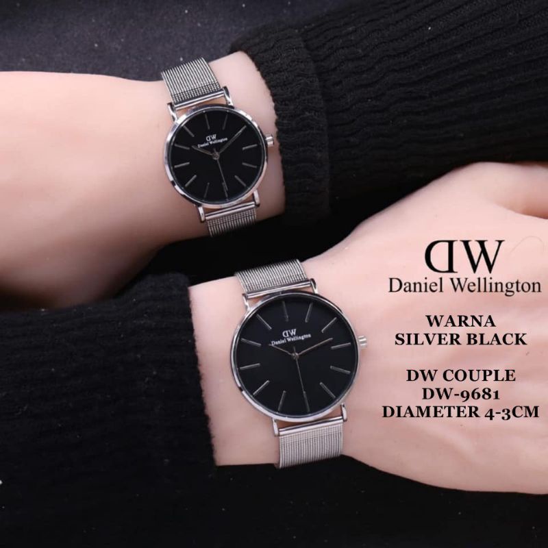 (Cod)Jam Tangan Couple Fashion WD Strap Rantai Pasir(Dikirim Jakarta)