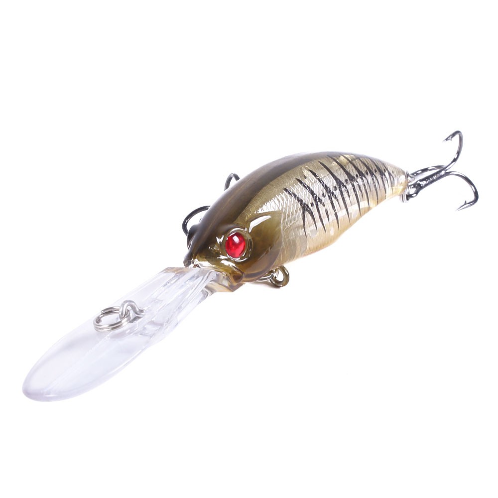 HENGJIA New 6Pcs 10cm/7g Minnow Umpan Pancing Swimbait Ikan Floating Fishing Lures Bass Hard Bait Kail Wobbler