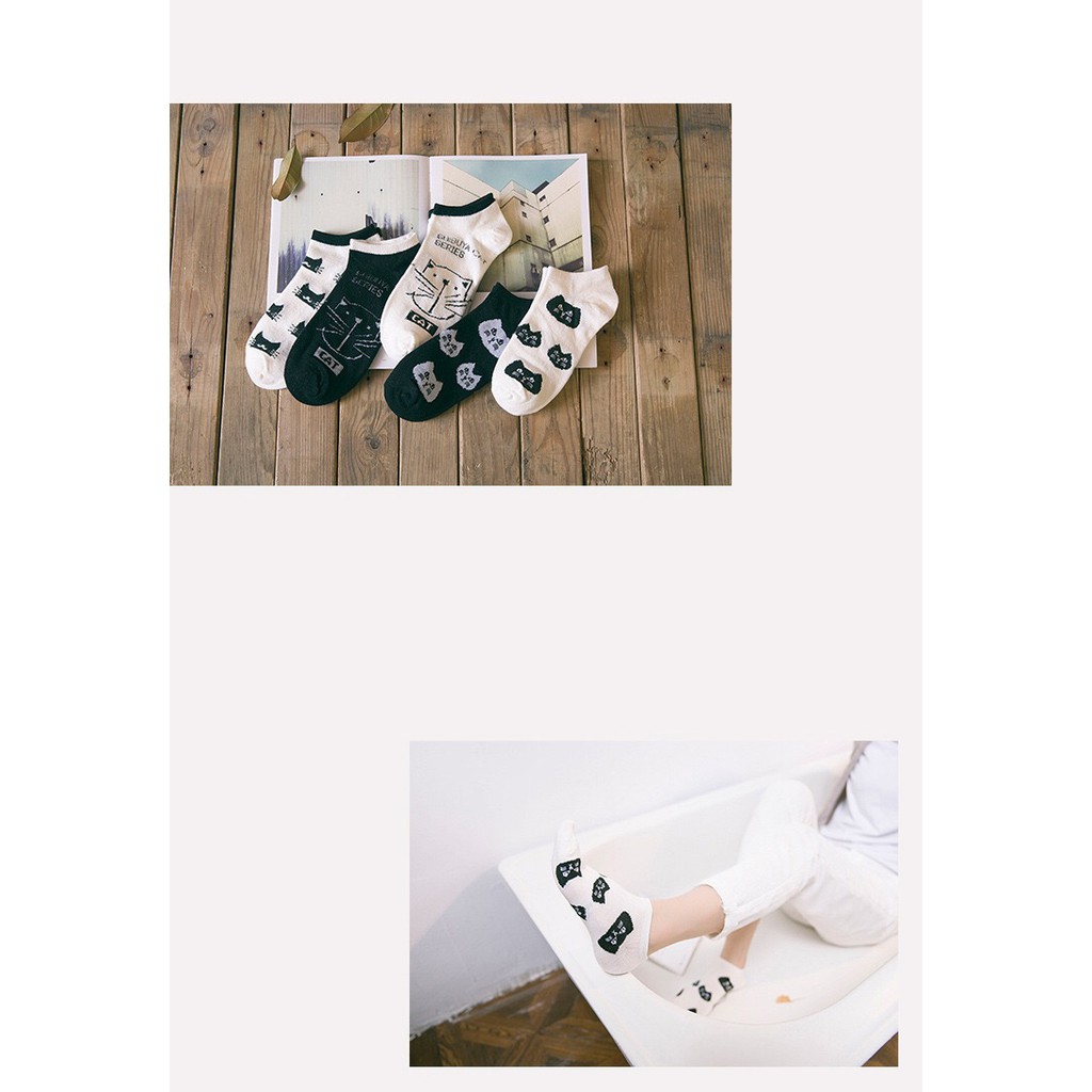 Kaos Kaki Wanita Karatkter Lucu dan Motif Zebra 5