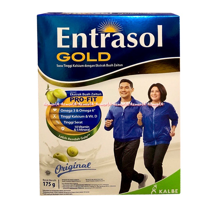 Entrasol Gold Pro-fit  175gr Rasa Vanilla Chocolate Susu Kalsium Untuk Orang Tua Lansia Rasa Vanila Coklat Entrasoll Golden Cokelat