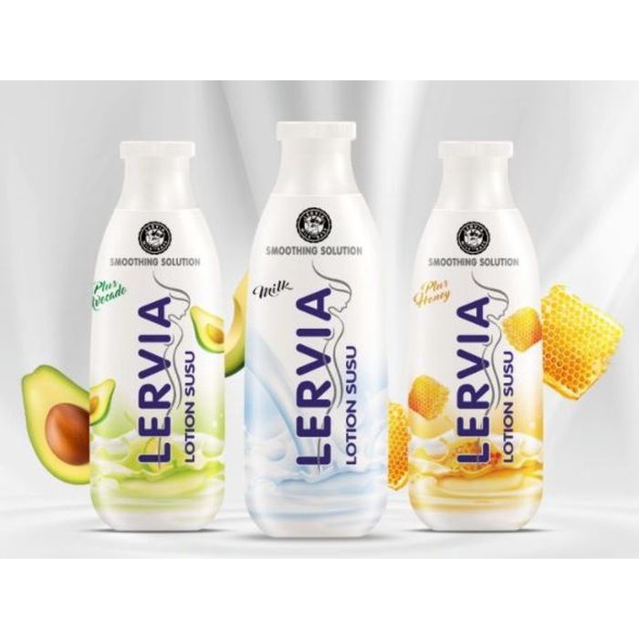 TERLARIS!!! Lervia Hand Body Lotion Susu Plus Avocado Botol 200ml