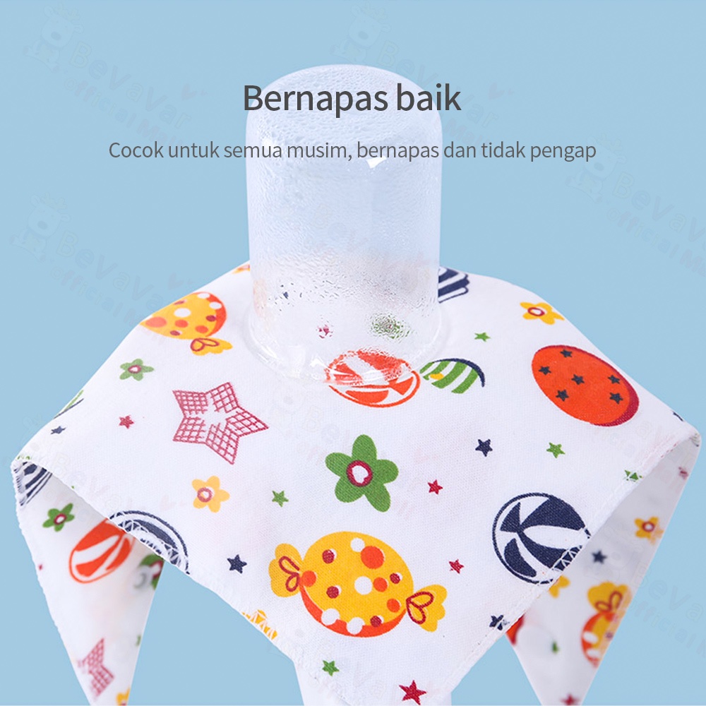 BEVAVAR Celemek Makan Bayi Kartun Slaber Bayi Baby Bibs