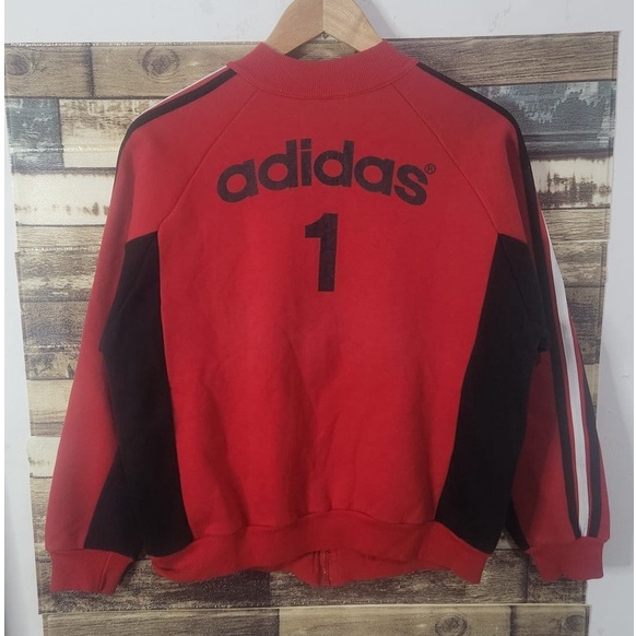 Adidas 1 Vintage Descente Track Jacket Red Black ( S )