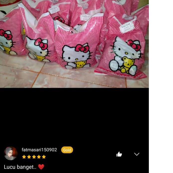 

Kantong Plastik Pond Oval Motif Hello Kitty 25x35 cm (ISI 50PCS), Plastik Souvenir Ultah, Tas Kresek