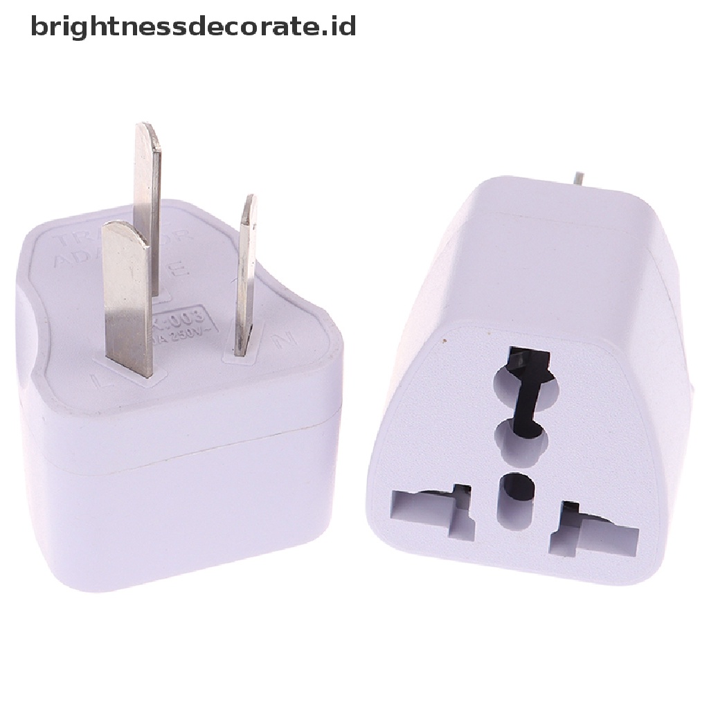 Adapter Power Plug Usa Euro Asia Ke Au Australia 3 Pin Universal Untuk Travel