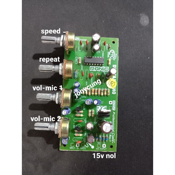 Jual preamp mic digital echo/tone control mic toel Indonesia|Shopee