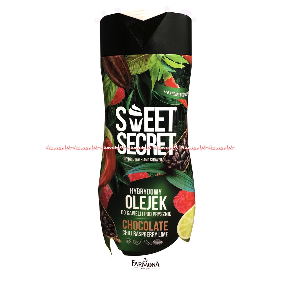 Sweet Secret Hybrydowy Olejek Chocolate Chili Raspberry Lime 300ml Farmona Sabun Mandi Shower Oil