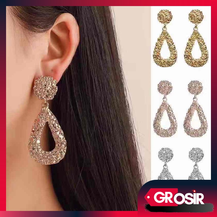 Grosir - F662 Anting Ala Korea Bentuk Tetesan Air / Anting Paduan Air Anting / Aksesoris Fashion