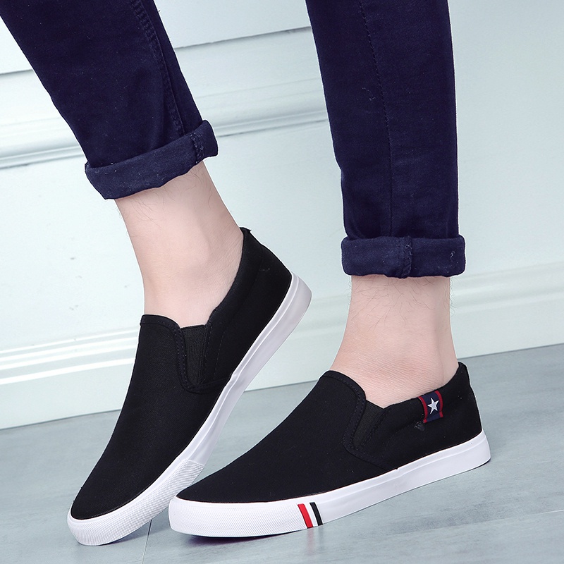 Mainland Sepatu Pria Slip On Kasual Kuliah KSC406