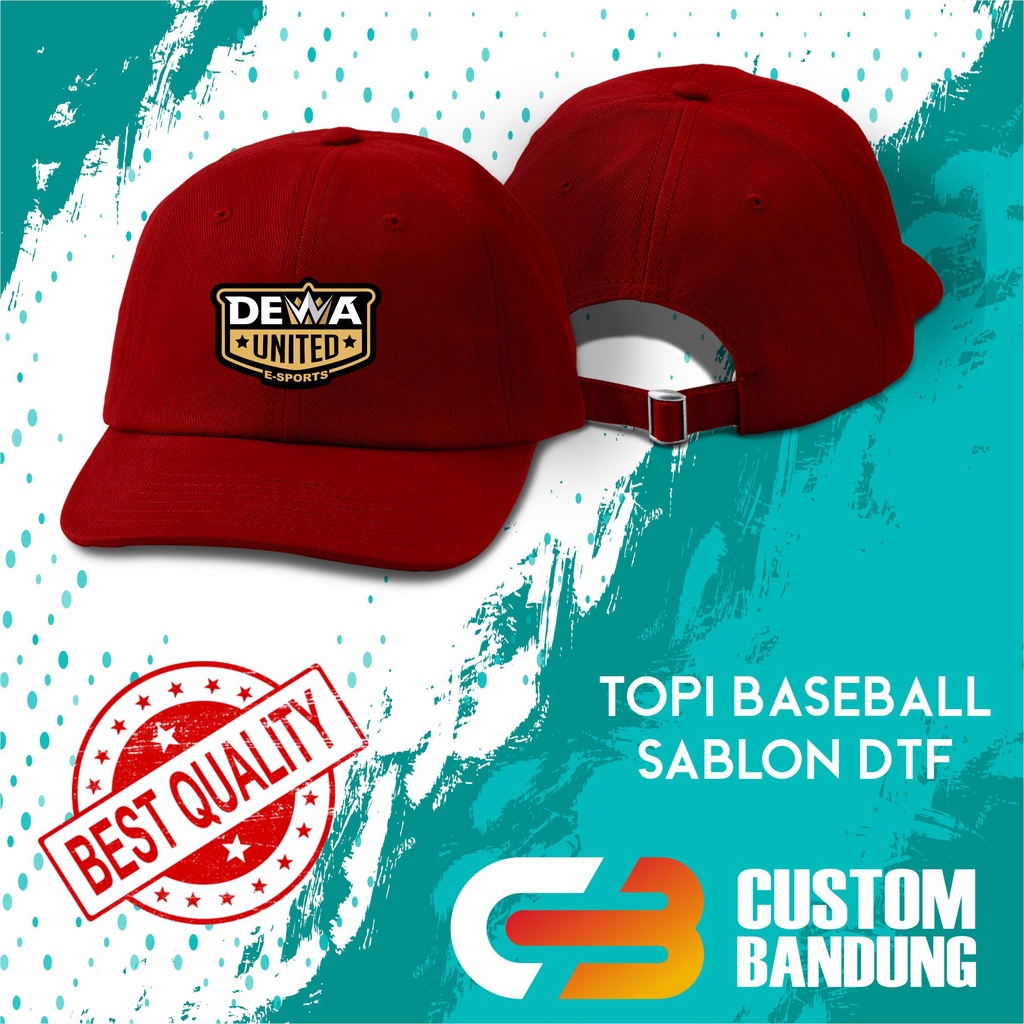 Topi Baseball DEWA ESPORT Pria Wanita Topi Cap Bisa Tulis Nama Bisa COD Original High Premium Quality