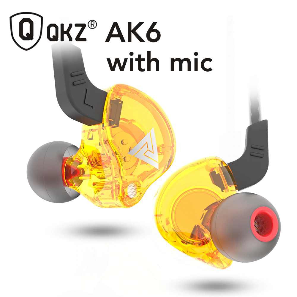 [Rusak Tukar Baru] QKZ AK6 Sport Earphone dengan Mic