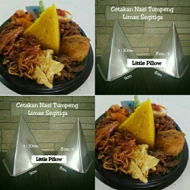 (LIMAS S6/S8)Cetakan Tumpeng Mini Limas Segitiga/Cetakan Tumini Segitiga Tumpeng Limas