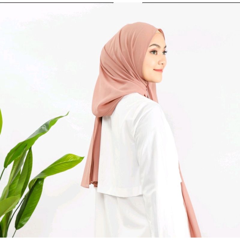 Jilbab pasmina premium Pashmina Hijab CerutyJahit Tepi Fatonah Shop