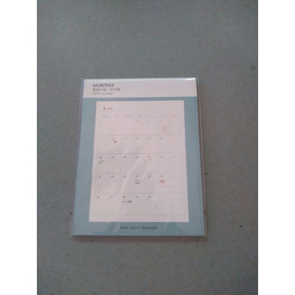 

sticky monthly planner treein art