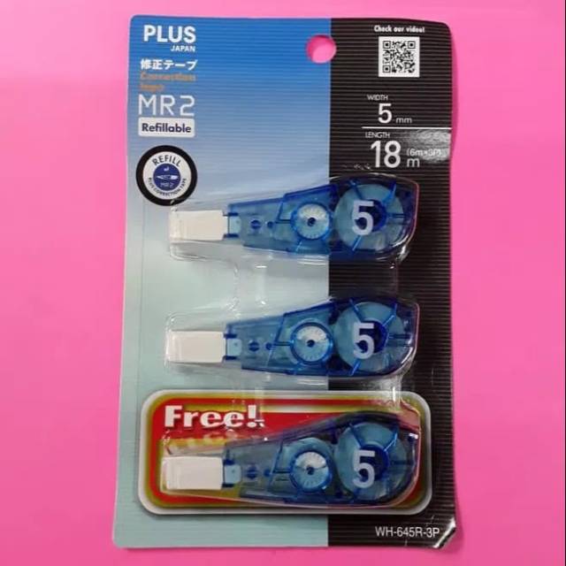 

Reffil Tipe-X Plus MR2 (WH-645R-3P)