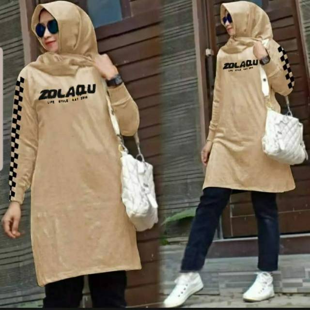 Oz.maxi tunik jumbo zolaqu