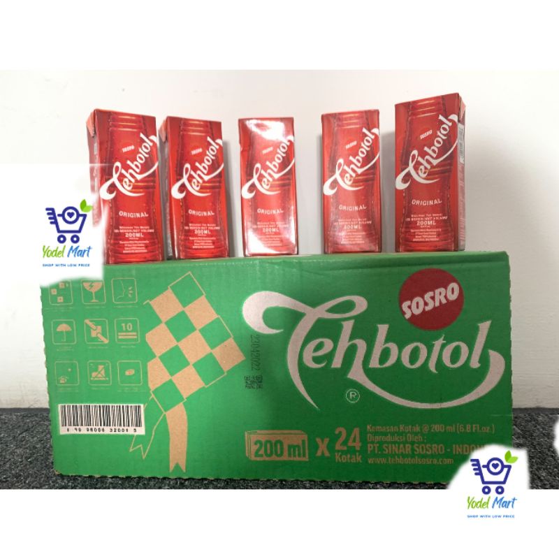 

Teh Botol Kotak SOSRO 4 x 200ml