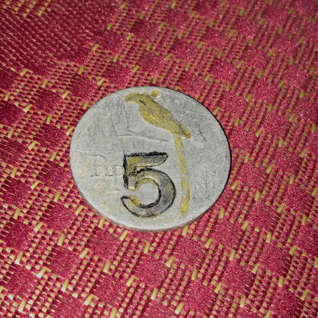 Uang koin kuno Rp.5 tahun 1970