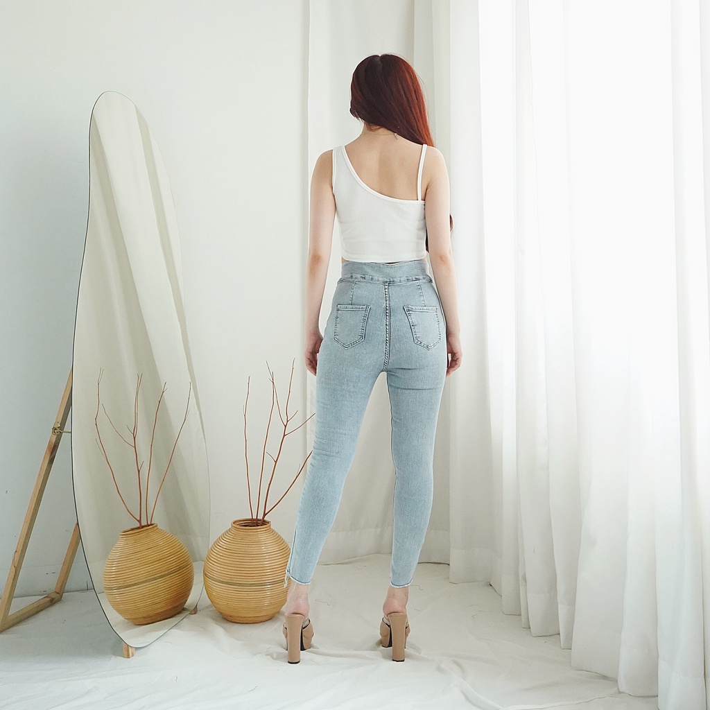 Korean Tanktop Basic Crop Tank Top Baju Atasan Wanita 127