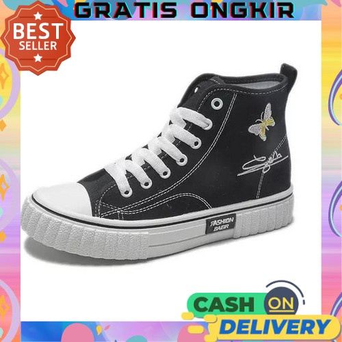 Sepatu Kets Wanita Sneakers Tanpa Tali Import Bahan Kanvas Sepatu Jalan Jalan Cewek Terbaru Sepatu S