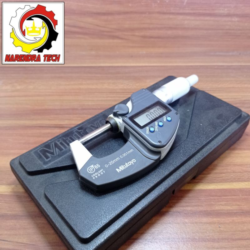micrometer mitutoyo digital 0-25mm bekas mulus presisi