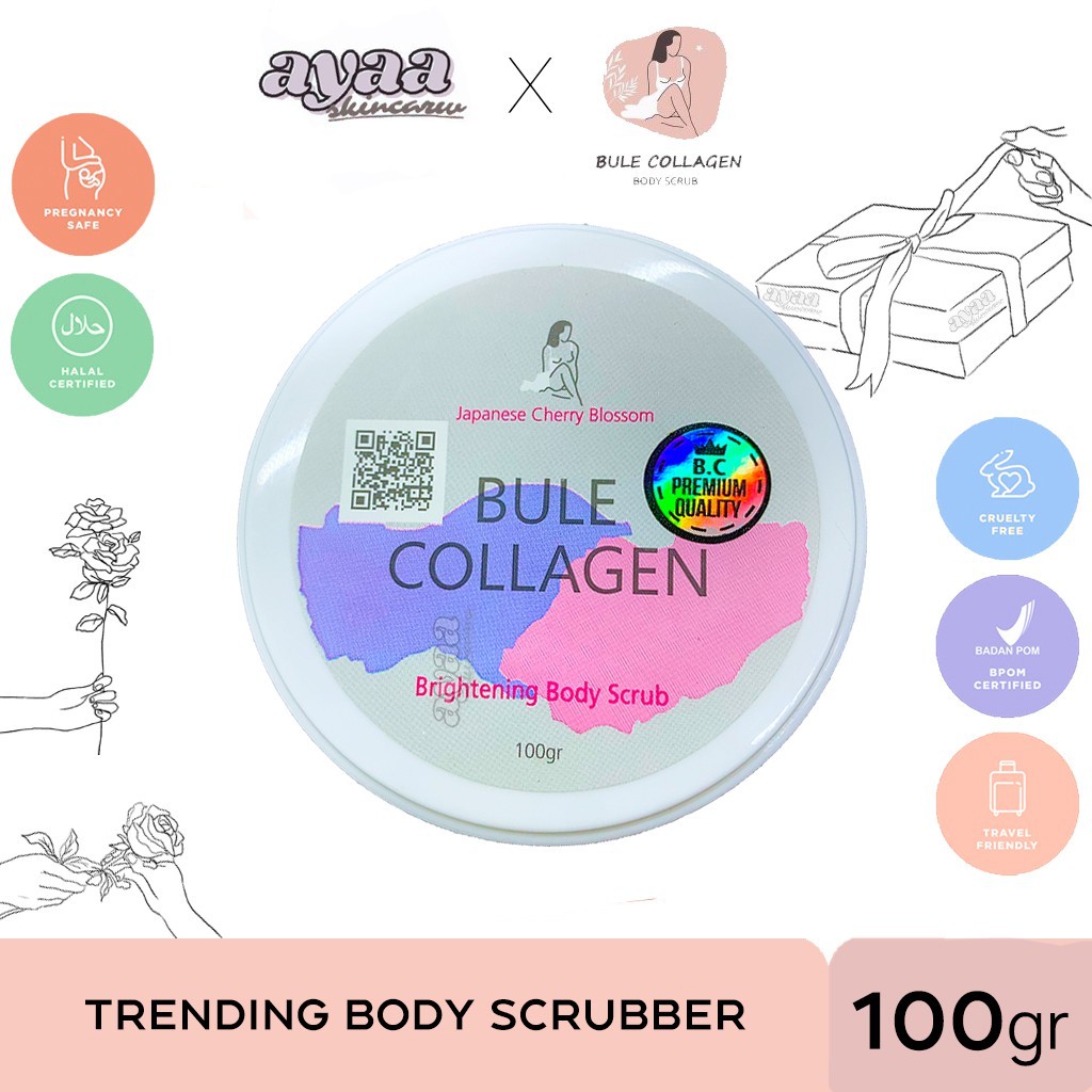 Jual (READY) Bule Collagen Body Scrub Original Scrub Bule Colagen BPOM