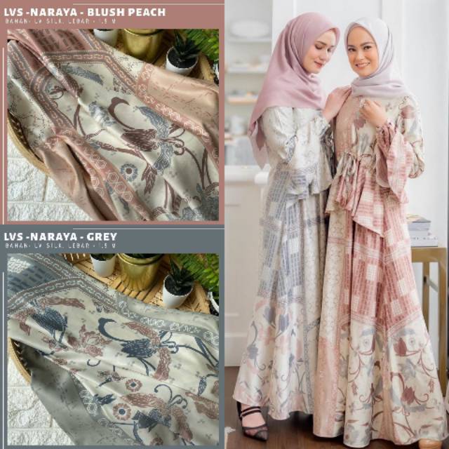 LVS NARAYA BAHAN LV SILK - KAIN MEWAH NARA DRESS BY WEARINGKLAMBY