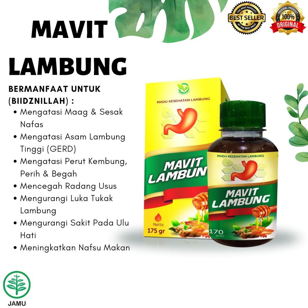 

Madu Mavit Lambung, Maag, Asam lambung