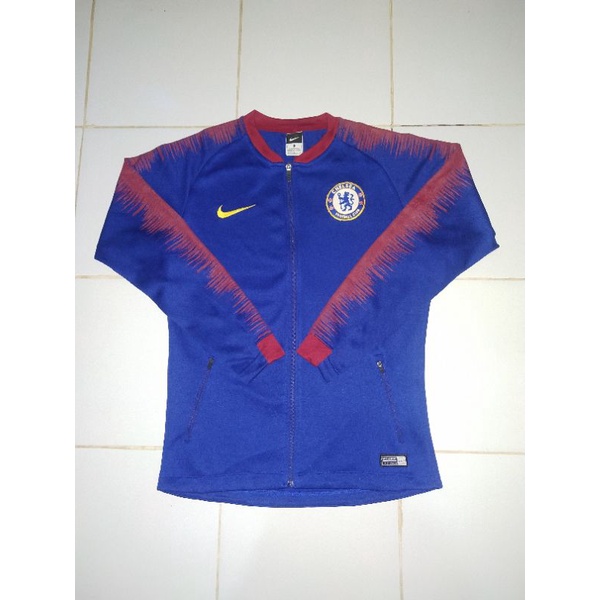 jaket chelsea nike blue special edition logo bordir second bekas