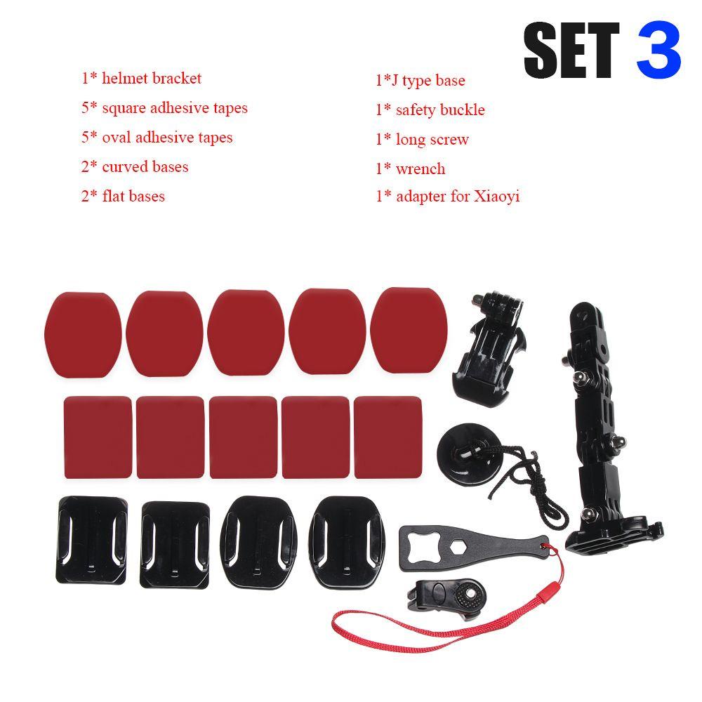 POPULAR Populer5/19 /20pcs Helm Depan Dagu Mount Full Face Stand Motor Adjustable Dukungan Untuk Gopro Hero7 6 5 4 Aksesoris