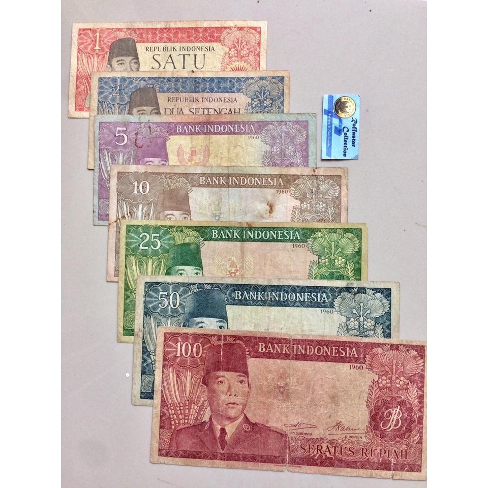 uang asli Soekarno 1-100