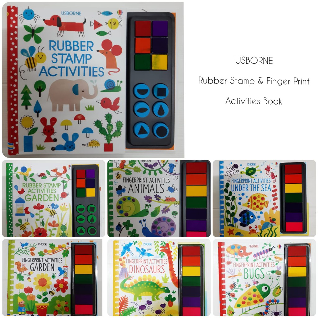 USBORNE Rubber Stamp &amp; Finger Print Activities Book