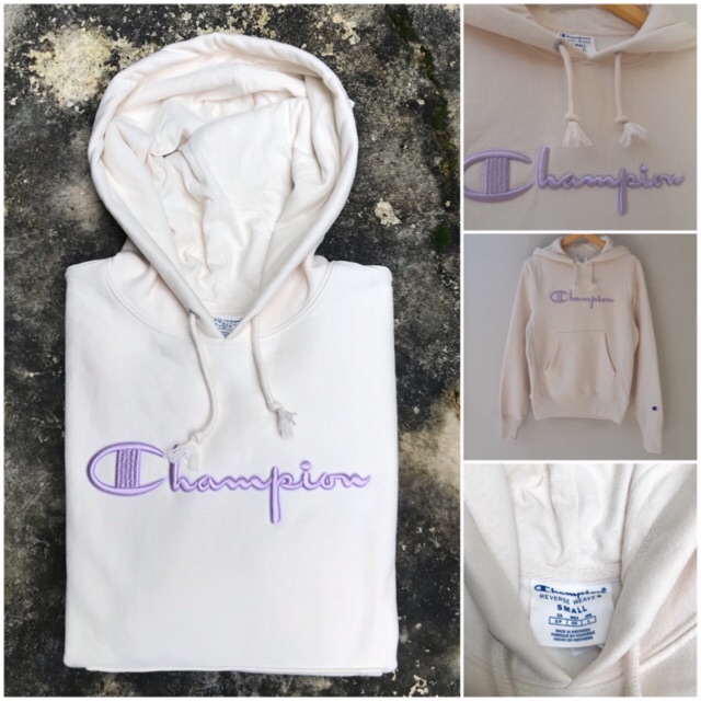 champion oatmeal hoodie