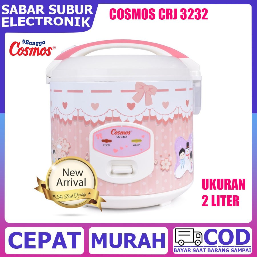 Promo Cosmos CRJ-3232 - Rice Cooker Kapasitas  2 Liter Smart Control
